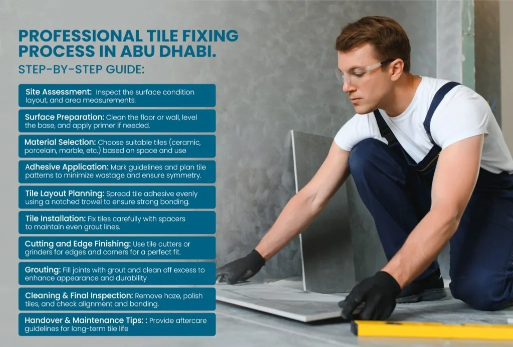Professional tile fixing company in Abu Dhabi